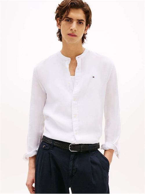 Camicia in puro lino con effetto sbiadito TOMMY HILFIGER | MW0MW39271YCF
